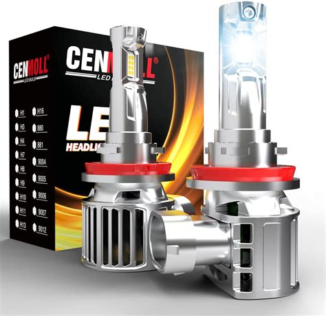 Cenmoll H Led Headlight Bulb Super Bright W Lm K Cool