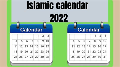 Islamic Calendar 2022 | Hijri Calendar 1443