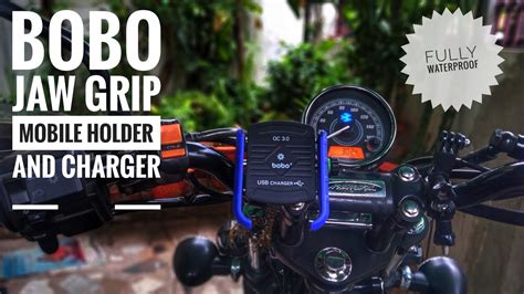 Best Mobile Holder With Charger Bobo Jaw Grip Unboxing Installation