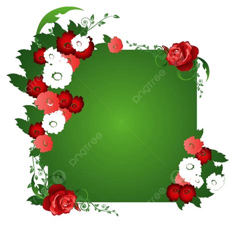 Valentine Illustration Of A Beautiful Floral Frame With Roses