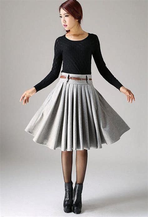 This Fabulous Knee Length Wool Skirt Is A Stylish Staple For All Those Presentations You Have To