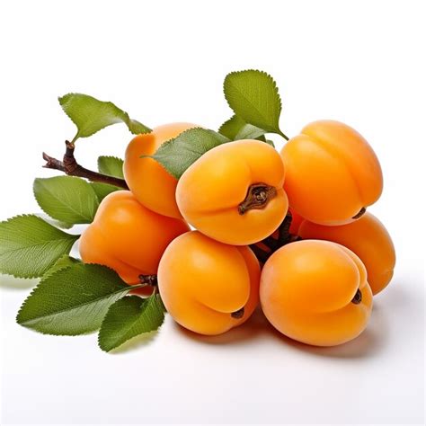 Premium Ai Image A Bunch Of Orange Fruit With Green Leaves And A