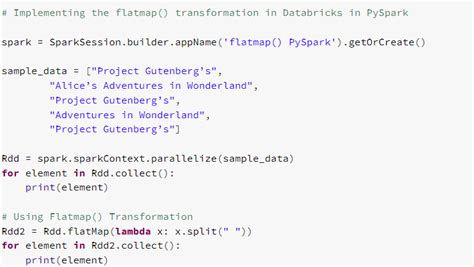 Explain The Flatmap Transformation In PySpark In Databricks