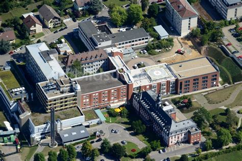 Luftbild Bruchsal Klinikgelände des Krankenhauses Fürst Stirum Klinik