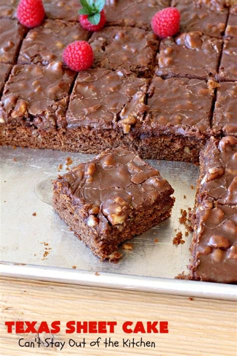 Texas Sheet Cake Cant Stay Out Of The Kitchen