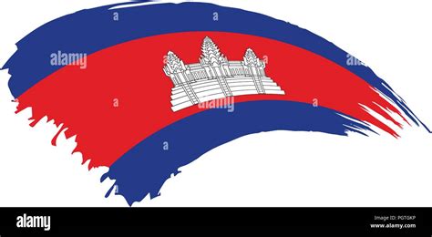 Cambodia Flag Vector Illustration Stock Vector Image And Art Alamy