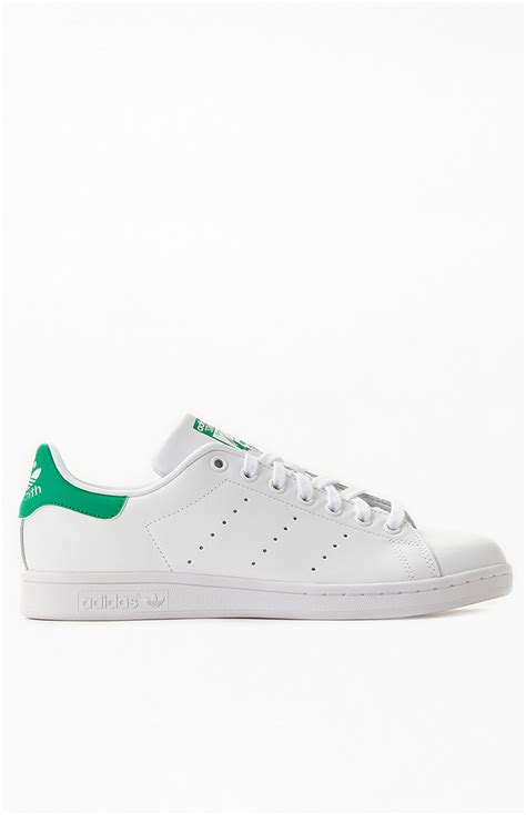 adidas White & Green Stan Smith Shoes | PacSun | PacSun