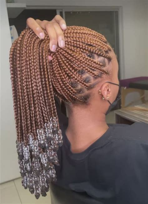 Instagram Thuggaszn Braids With Beads Braided Cornrow