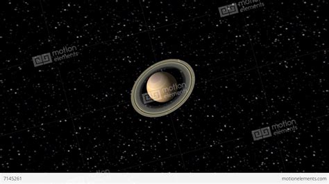 Digital Animation Of The Planet Saturn Stock Animation | 7145261