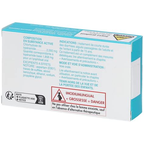 Imodium Lingual Pc S Redcare Pharmacie