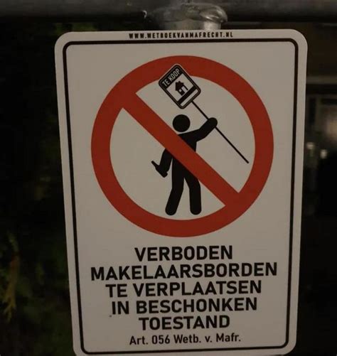 Hier Weer Belangrijke Waarschuwingen En Verbodsborden Uit Het