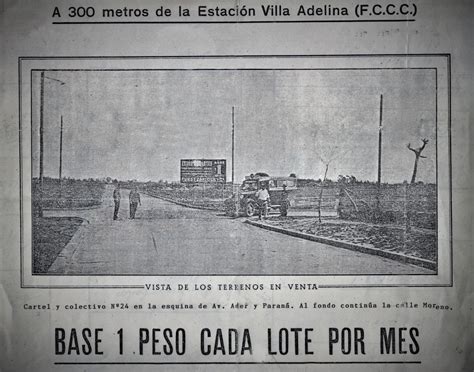 Venta De Lotes En Villa Adelina Vicente López Archivo Histórico Digital