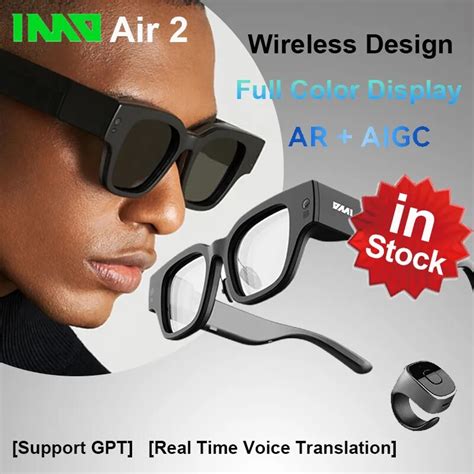 Inmo Air Wireless Portable Ar Glasses Full Color Display Smart