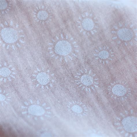 Tissu Double Gaze Coton Vendu M Tre Coupe Coloris Soleil Rose Nude