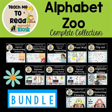 Alphabet Games Zoo Phonics Animals — Kindergarten Kiosk