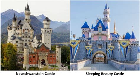 Neuschwanstein Castle inspired Disney's Sleeping Beauty Castle