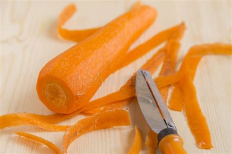 Peeling Fresh Carrots Stock Image Image Of Ingredient 73264353