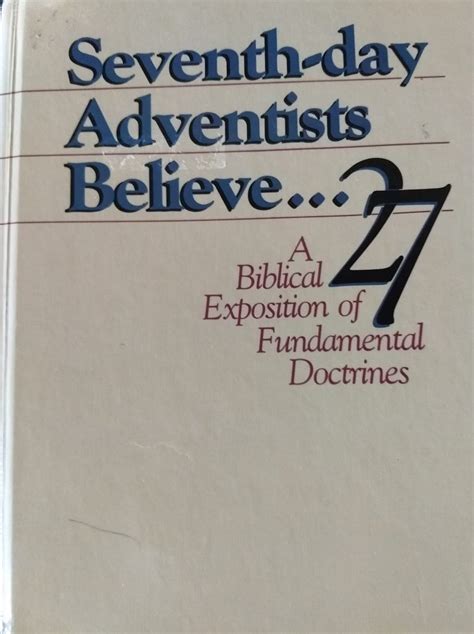 28 Fundamental Beliefs of Seventh-day Adventists - Lesson #1 - The Holy Scriptures : Rogers SDA ...