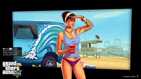 Beach Girl Startup Loading Screen Gta5