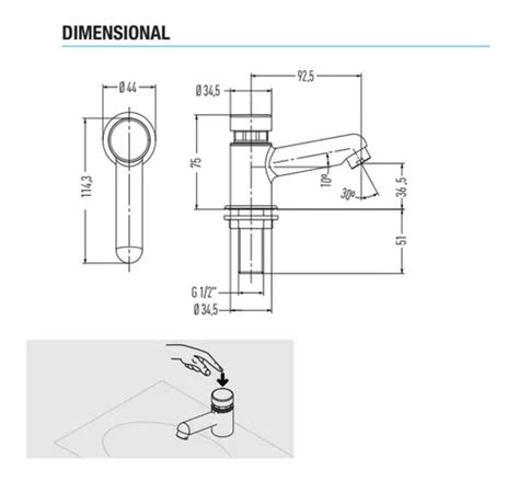 Torneira Para Lavat Rio De Mesa Pressmatic Compact Docol R Em