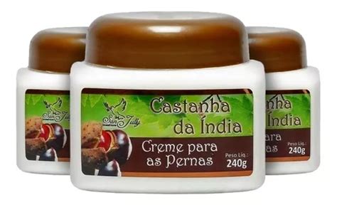 San Jully Creme Castanha Da Índia Atacado 24 Potes