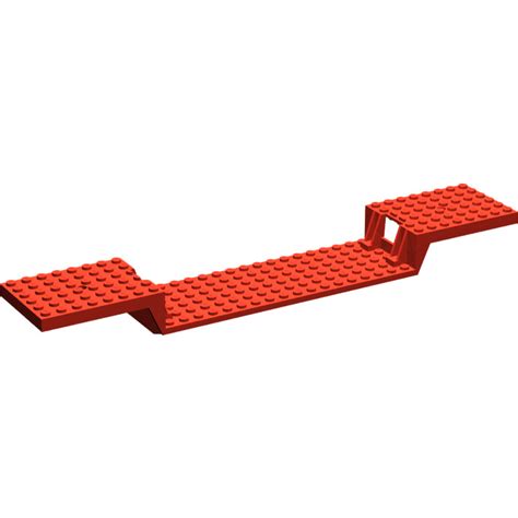 LEGO Train Base 6 X 34 Split Level With Bottom Tubes And 1 Hole On Each