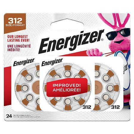 Energizer Hearing Aid Batteries Size Brown Tab Walgreens