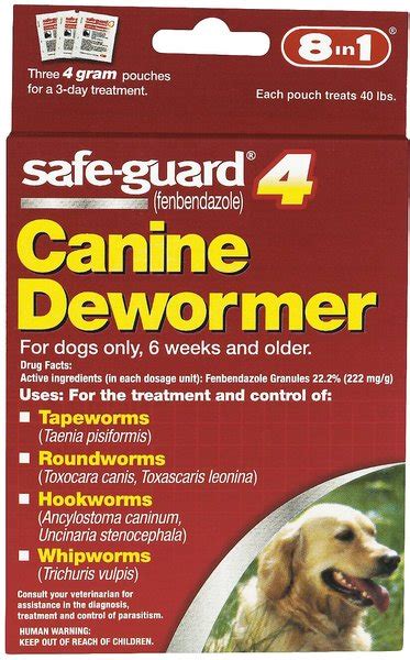 New Version Available Safe Guard Dewormer For Hookworms Roundworms