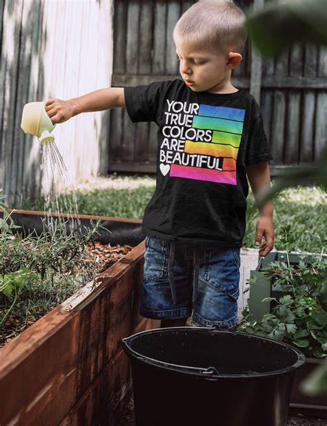 Kids LGBTQ T Shirt Your True Colors Beautiful Shirt Gay Pride | Etsy