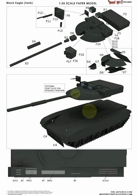 paperhobby: Black Eagle (tank) 1:35