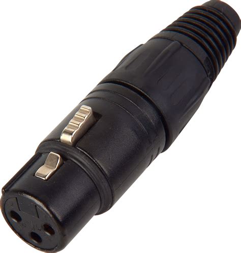 Neutrik Nc Fx B Pin Female Xlr Connector Cable End Black Gold