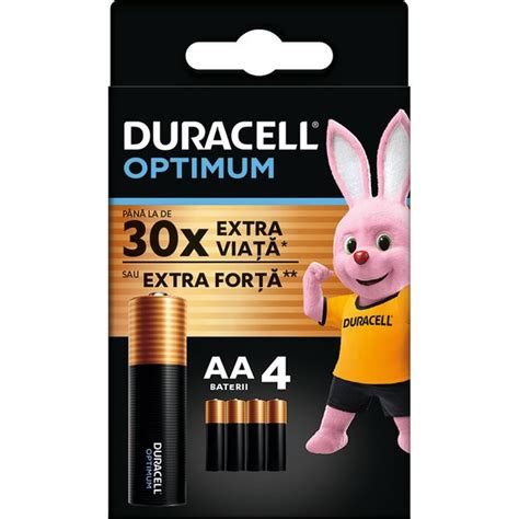 Baterii Duracell R6 Optimum Aa 4 Bucati