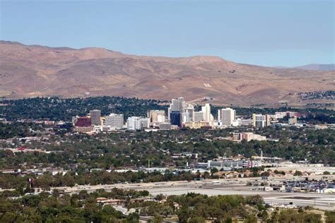 Reno Nevada Skyline Stock Photo Image Of Area Skyline 36169796