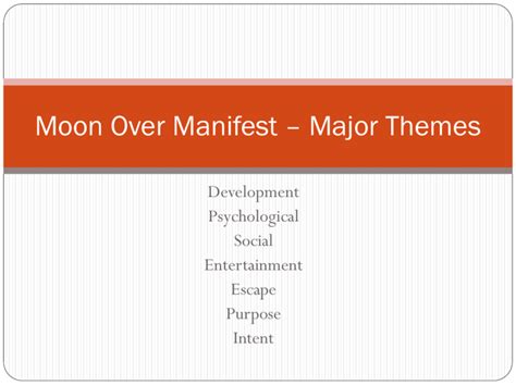 Moon Over Manifest Major Themes