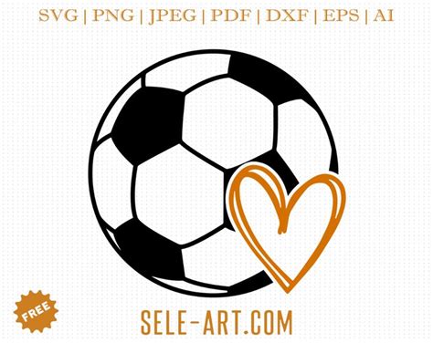 Free Soccer With Heart Svg Free Svg With Seleart Soccer Svg Free Svg