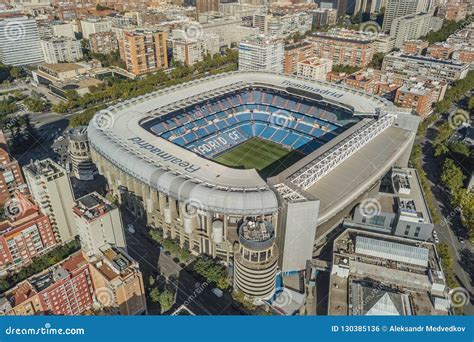 Aerial View of Santiago Bernabeu Stadium in Madrid Editorial Photo ...