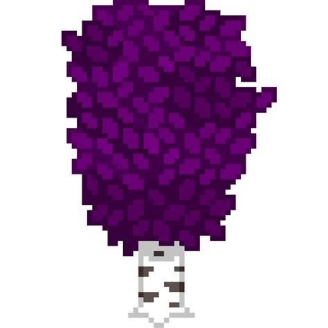 An Bit Retro Styled Pixel Art Illustration Of A Birch Tree With Dark