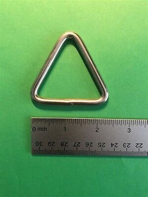 Stainless Steel 316 Triangle Ring Welded 14 X 2 6mm X 50mm Marine