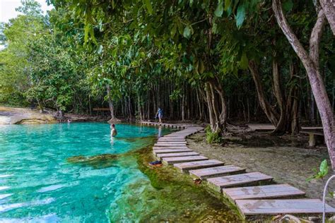 Emerald Pool Hot Spring Waterfall With Tiger Cave Temple Royal Vacation