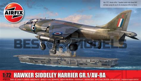 Scale Model 1 72 Aircraft Hawker Siddeley Harrier GR 1 AV 8A Airfix