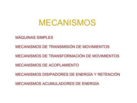 Mecanismos