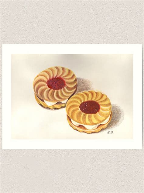 Jammy Dodgers Art Print By Mrsdestrange Redbubble