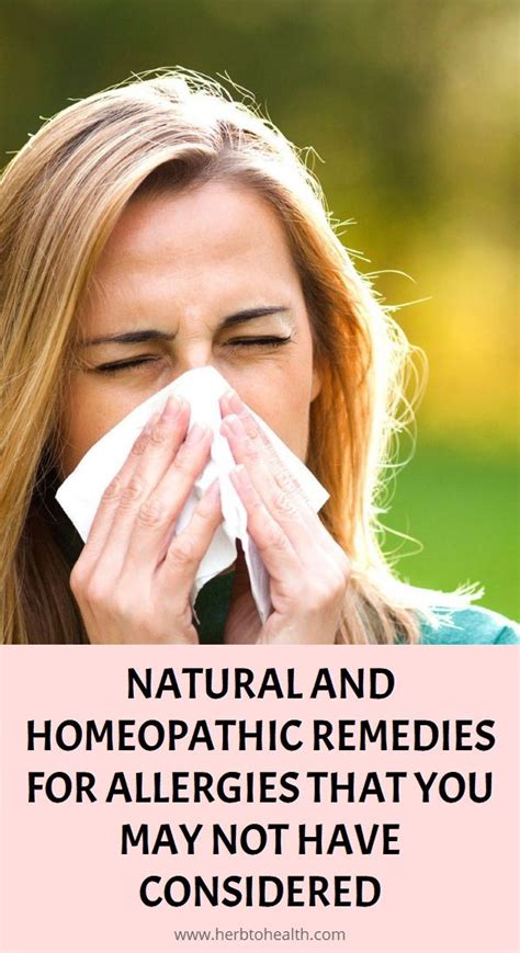 Natural And Homeopathic Remedies For Allergies That You May Not Have