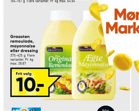 Graasten Remoulade Mayonnaise Eller Dressing Tilbud Hos Bilka