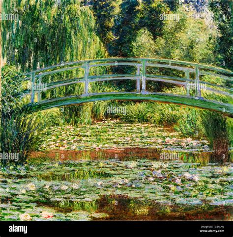 Claude Monet El Puente Peatonal Japon S Y La Piscina De Lirios De Agua