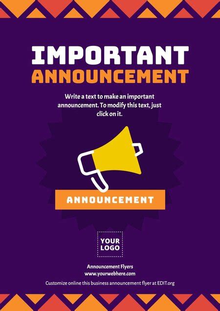 Design Creative Announcement Poster Templates