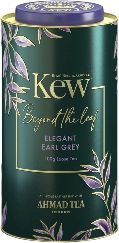 Ahmad Tea Kew Gardens Elegant Earl Grey Caddy Black Tea Perfect