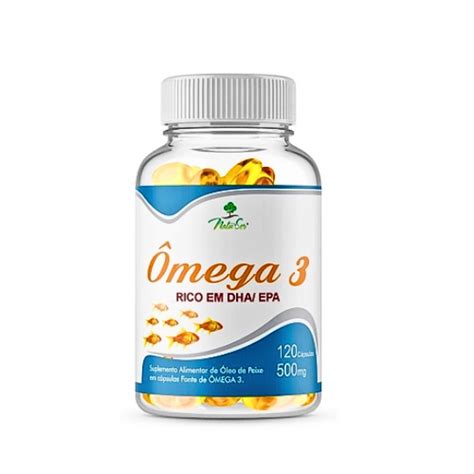 Ômega 3 120 cápsulas 500mg DHA EPA