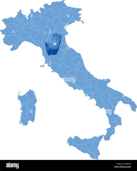 Map of Italy, Firenze Stock Vector Image & Art - Alamy