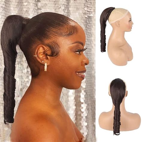 Amazon Oseti Curly Brown Drawstring Ponytail For Black Women